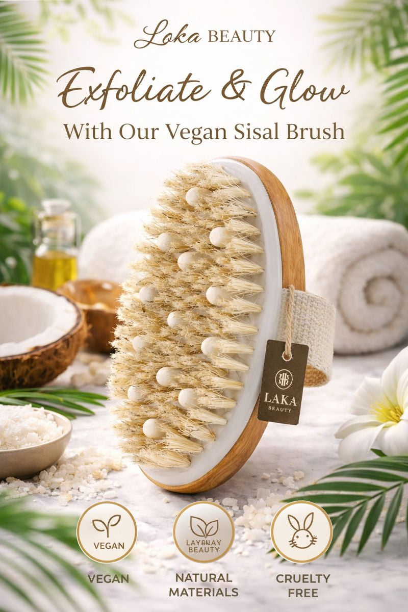 Wooden Body Brush - Dry & Wet Brushing Exfoliator