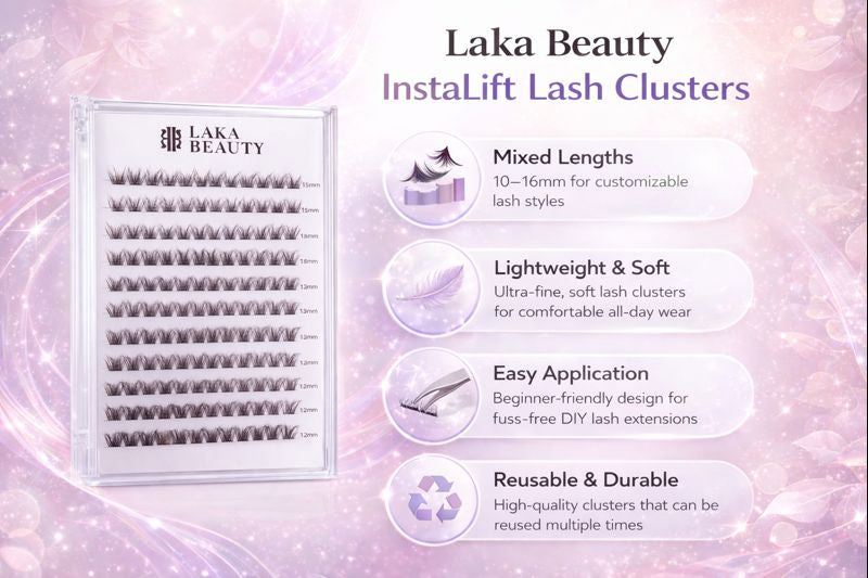 InstaLift Cluster Lash Set (10mm–16mm)