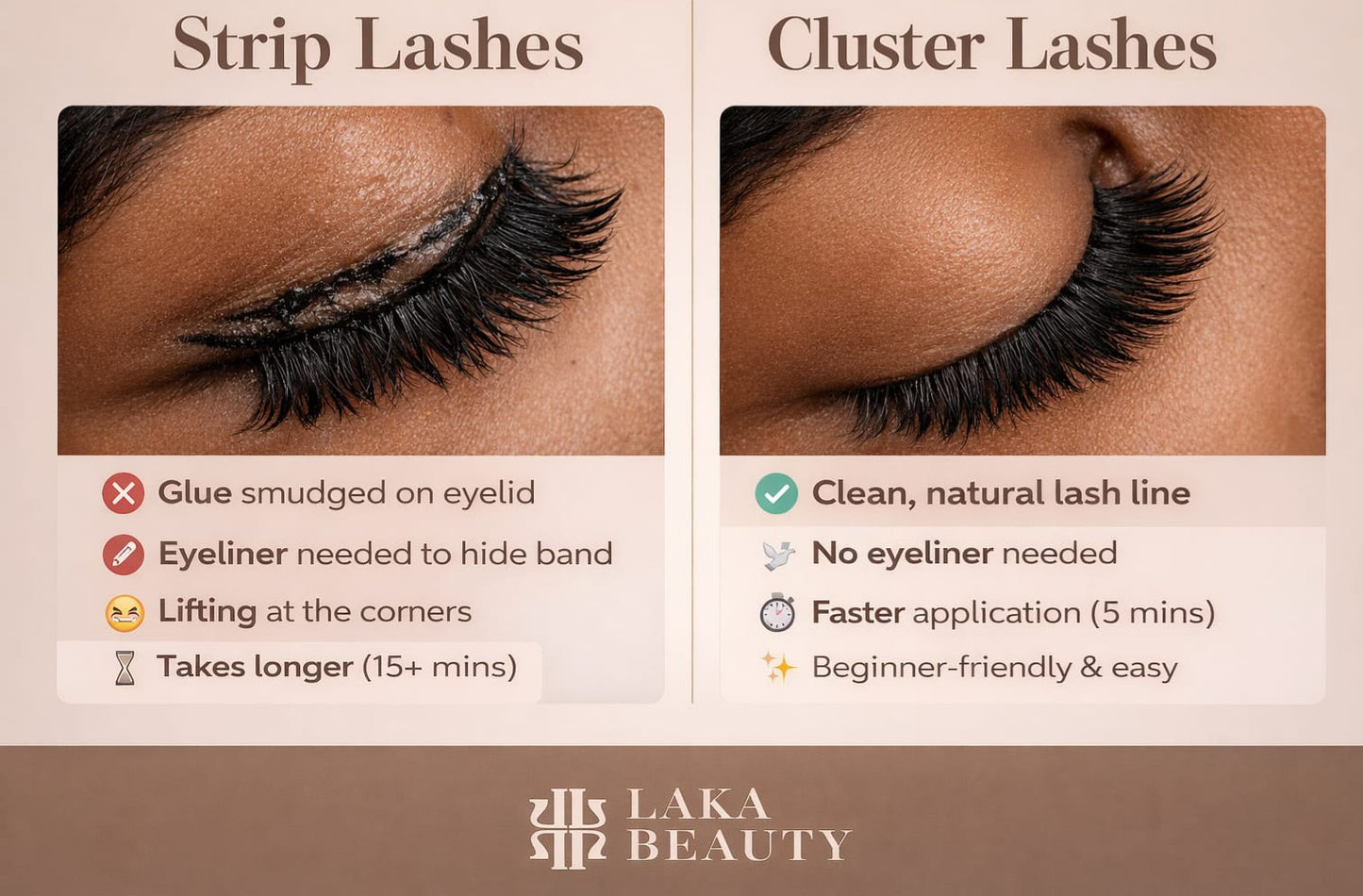 Pre-Bond Glueless Cluster Lash Kit | Press On Lashes (10mm–16mm)