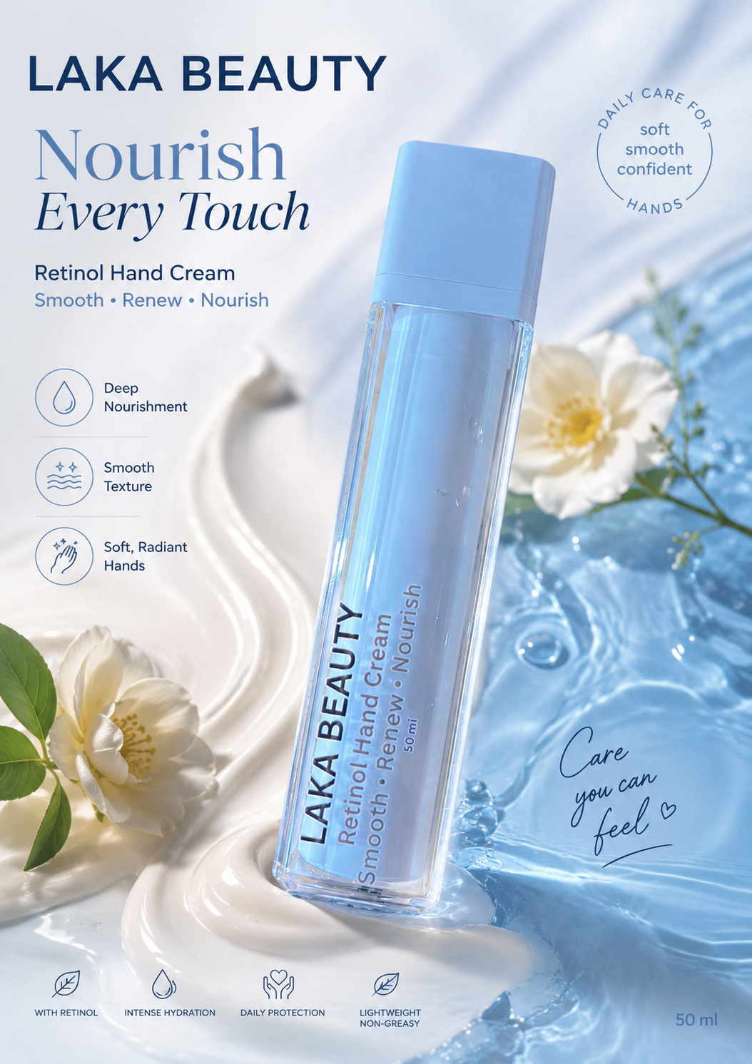 Retinol Hand Cream - Smooth, Renew , Nourish
