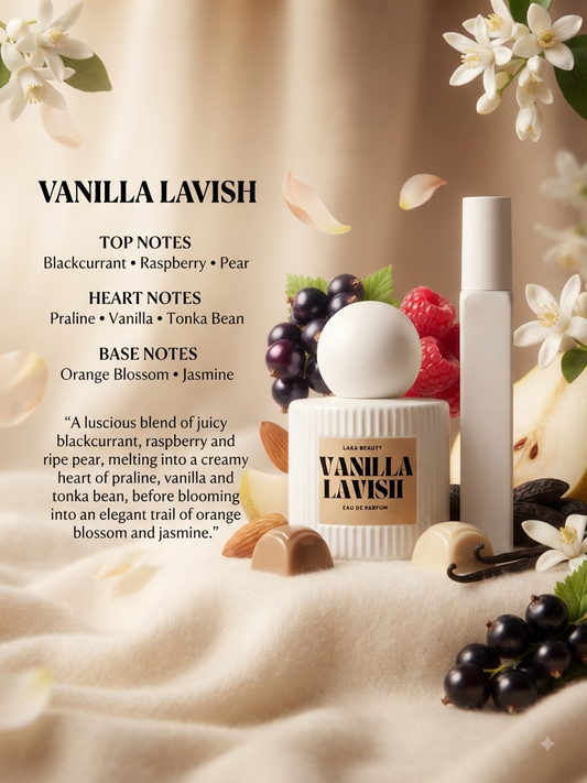 Vanilla Lavish EDP Set - 50ml Perfume & 10ml Refillable Travel Size