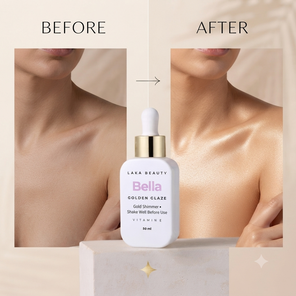 Bella Golden Glaze Shimmer Body Oil (50 ml)