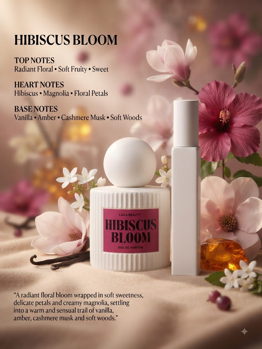 Hibiscus Bloom EDP (50ml) & Refillable Travel Size (10ml Set)