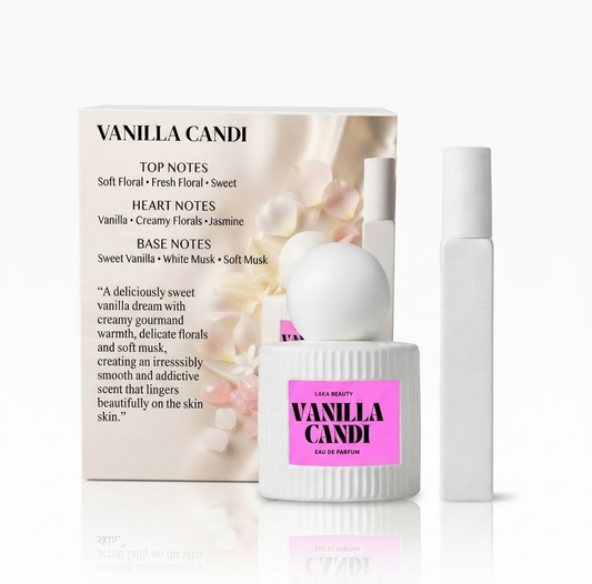 Vanilla Candi EDP - 50ml Perfume with 10ml Refillable Travel Size Set