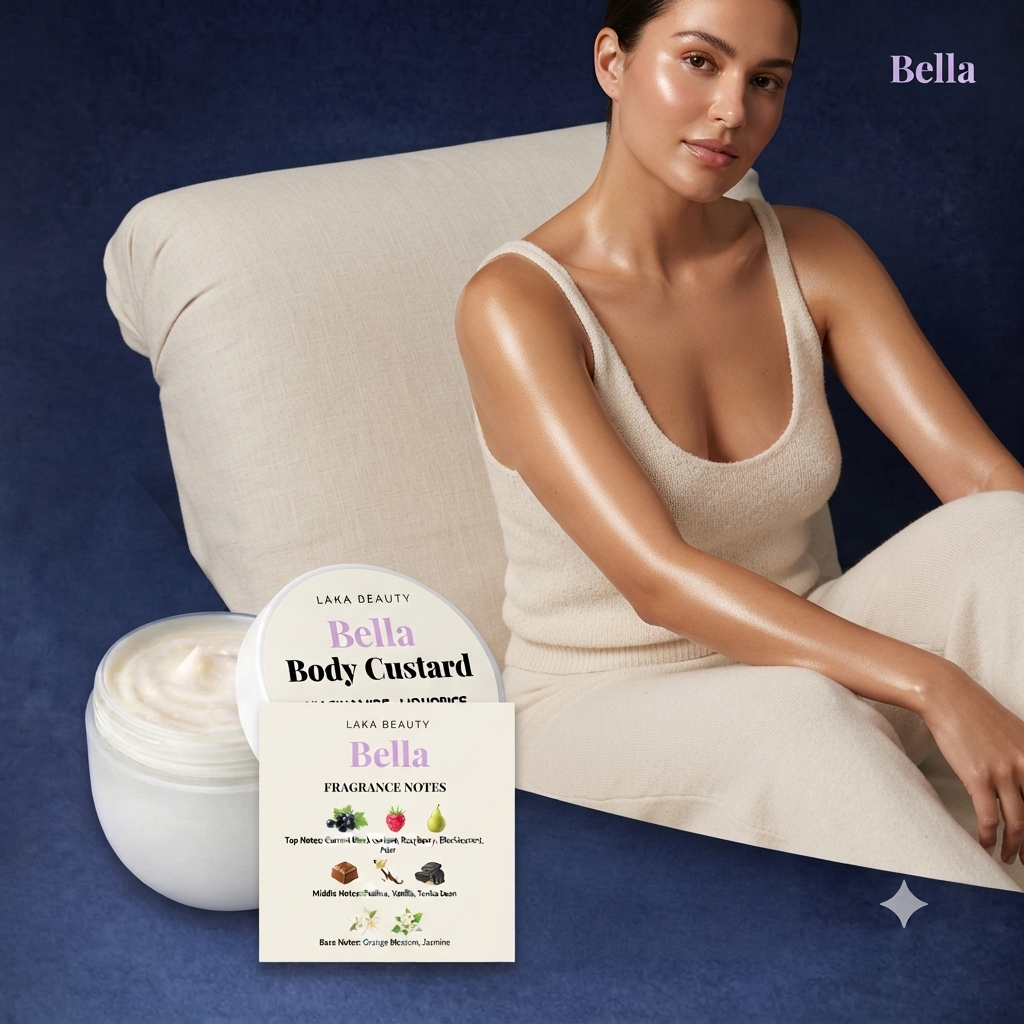 Bella Body Custard – Niacinamide, Liquorice Extract & Urea (300 g)