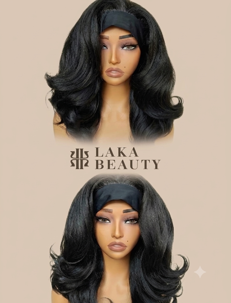 Tisha Headband Wig - Yaki Texture Premium Synthetic Fiber