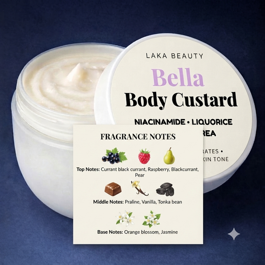 Bella Body Custard – Niacinamide, Liquorice Extract & Urea (300 g)